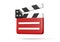 Film Director ClapBoard Cinema Equipment. Movie clapper. Vector