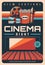 Film festival, cinematography art retro poster