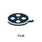 Film icon. Simple element from cinema collection. Creative Film icon for web design, templates, infographics and more