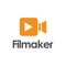 Film Maker logo design with circle concept