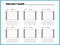 Film storyboard composition scene template