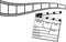 Film Strip and Clapboard
