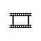 Film Strip Icon In Flat Style Vector For App, UI, Websites. Film Reel Black Icon Vector Illustration