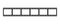 Film strip line icon simple design