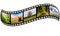 Film strip with summer photos