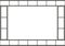 Film strip template border, movie theater frame, vector