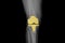 A film xray of a knee of a patient after total knee prosthesis replacement