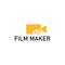 Filmmaker logo design template. Simple cinema logo design vektor eps 10