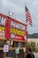 Filmore, California, United States - June 28, 2020: Customers with masks line up to buy fireworks from stands in Filmore ahead of