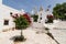 FILOTI, GREECE - MAY 2018: Filoty old church on Naxos island Greece