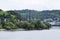 Filsen, Germany - 08 24 2021: church Filsen with a view to Boppard