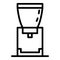 Filter coffee tool icon, outline style