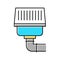 filter of drainage system color icon vector illustration