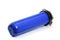 Filter flask blue, plastic for water purification. Isolated white background. Improve water quality from sources. household