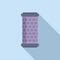 Filter icon flat vector. Water purification