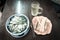Filtered image Vietnamese breakfast set with Rice Noodle, Youtiao and Iced Tea