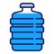 Filtered water bottle icon, outline style