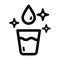 Filtered water glass icon