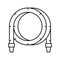 filtrate pool hose line icon vector illustration