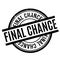 Final Chance rubber stamp