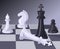 Final of chess game. Checkmate on chess board. Business concept