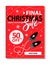 Final Christmas Sale Placard Vector Illustration