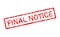 Final notice stamp