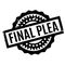 Final Plea rubber stamp