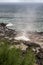 Final seconds of Eruption of the Spouting Horn in Koloa, Kauai, Hawaii, USA