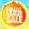 Final summer sale authentic banner mockup concept