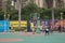 The finals of the three men\'s basketball match