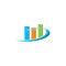 Finance analyst logo vector icon illustration