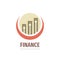 Finance business logo design. Fintech logo icon. Exchange market investment vector logo sign.