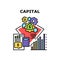 Finance Capital Vector Concept Color Illustration