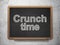 Finance concept: Crunch Time on chalkboard background