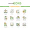 Finance concept - line design style icons set