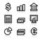 Finance contour web icons