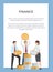 Finance Department Poster Vector Illustration