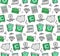 Finance elements seamless icons pattern