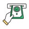 Finance fill inside vector icon which can easily modify or edit