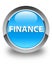 Finance glossy cyan blue round button