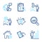 Finance icons set. Included icon as Bitcoin project, Graph chart, Piggy sale signs. Vector