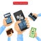 Finance Instruments Calculator Smartphone Money