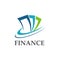 Finance logo design template. Vector illustration