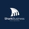 finance logo with shark concept