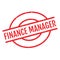 Finance Manager rubber stamp