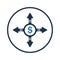 Finance, money, decision icon. Simple editable vector graphics