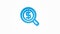 finance and money, magnifying glass with dollar symbol, bank investment search realistic icon. 3d line vector