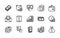 Finance and money outline vector line icons. Contains linear icons such as cash, wallet, coins, credit card much. Simple