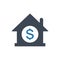 Finance  real state home loan  house mortgage, real, estate,home,dollar icon vector illustrator